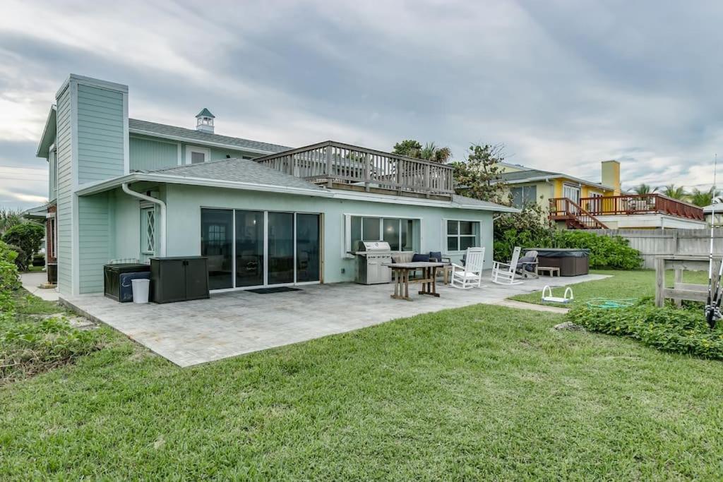 Villa Oceanfront Elegance - Luxurious 6Br Beach House With Hot Tub & Spacious Balcony And Breathtaking Views! Melbourne Beach Exterior foto