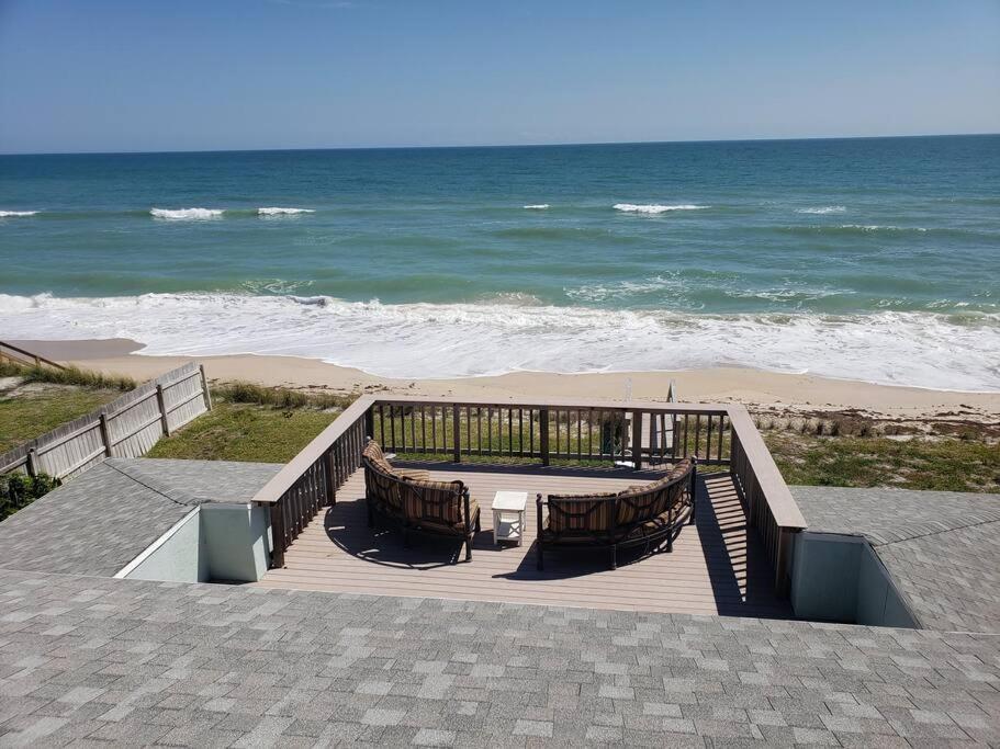 Villa Oceanfront Elegance - Luxurious 6Br Beach House With Hot Tub & Spacious Balcony And Breathtaking Views! Melbourne Beach Exterior foto